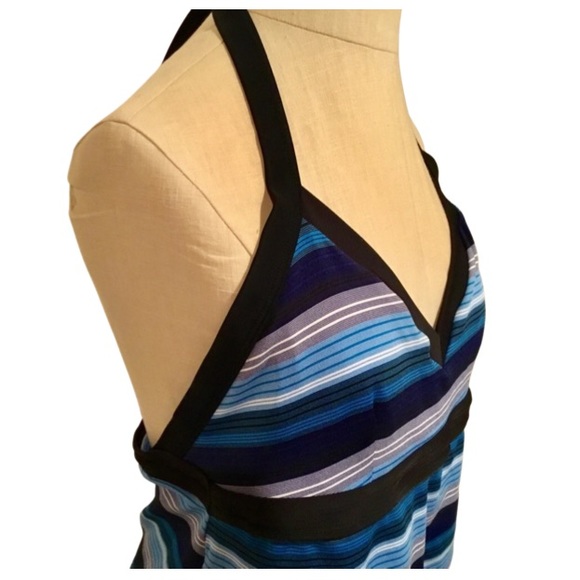 Nike Tankini Striped Halter Size 14 - Picture 2 of 6